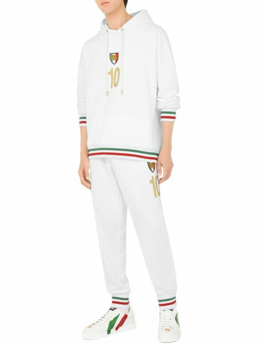 Men * | Dolce&Gabbana Stripe-Trim Cotton Joggers For Men