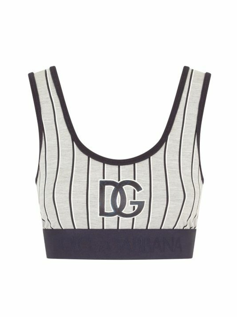 Men * | Dolce&Gabbana Logo Sports Bra