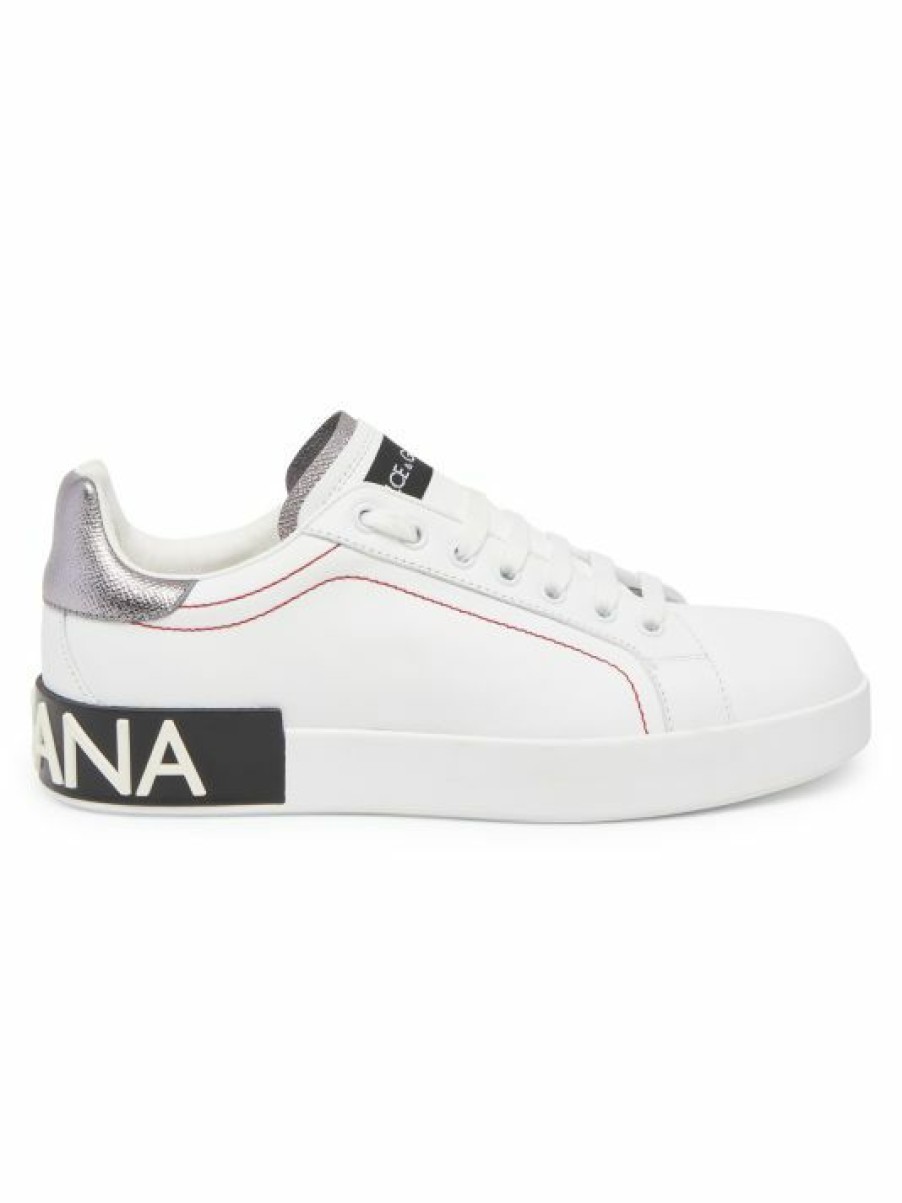 Men * | Dolce&Gabbana Portofino Leather Sneakers