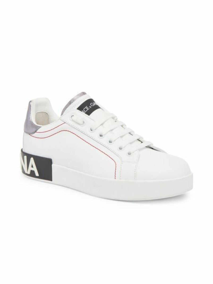 Men * | Dolce&Gabbana Portofino Leather Sneakers