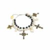 Jewelry * | Dolce&Gabbana Two-Tone 18K Gold Cross Pendant Bracelet