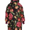 Men * | Dolce&Gabbana Long Quilted Hooded Floral Jacket