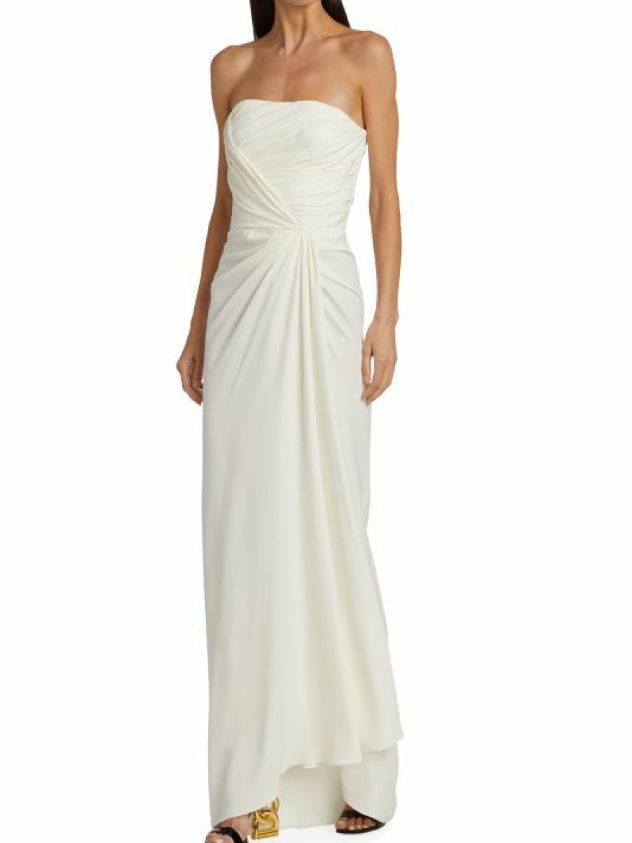 Women'S Clothing * | Dolce&Gabbana Collection Silk Cady Strapless Gown