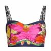 Women'S Clothing * | Dolce&Gabbana Capri Cropped Painterly Silk Top